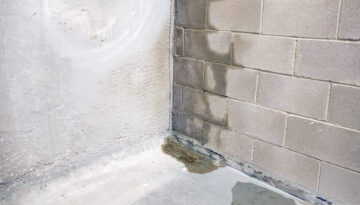 Basement in Southern Oregon with Moisture seeping through