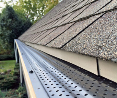New gutter guards installed on a home in Southern Oregon