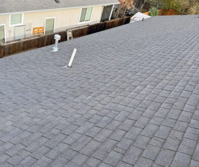 A roof after moss removal in Southern Oregon
