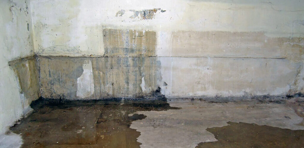 Water at the foundation of a home in Southern Oregon